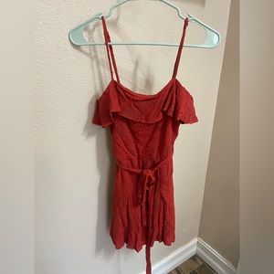 red romper, size S